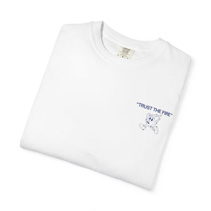 playera/t-shirt trust the fire blanca
